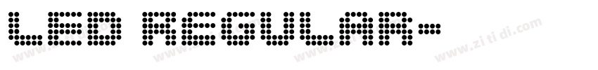 LED Regular字体转换